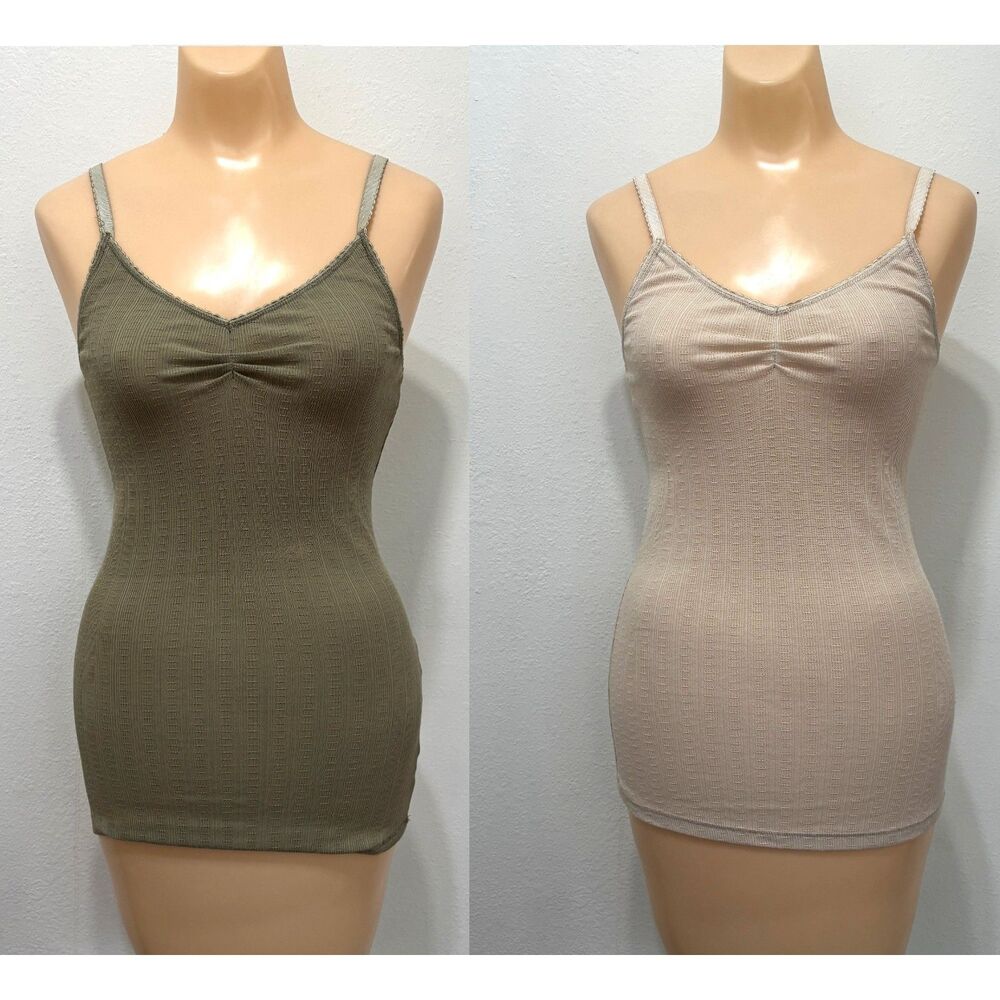 Derek Heart Womens Earthy Granola Camisole Tank Top Medium Y2K Cottage Coquette